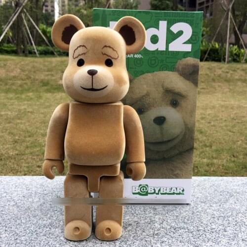 Popular 400% MOMO bear Popobe Ted2 Bear Model Art Figure as a gift for boyfriends ,girlfriends and students
