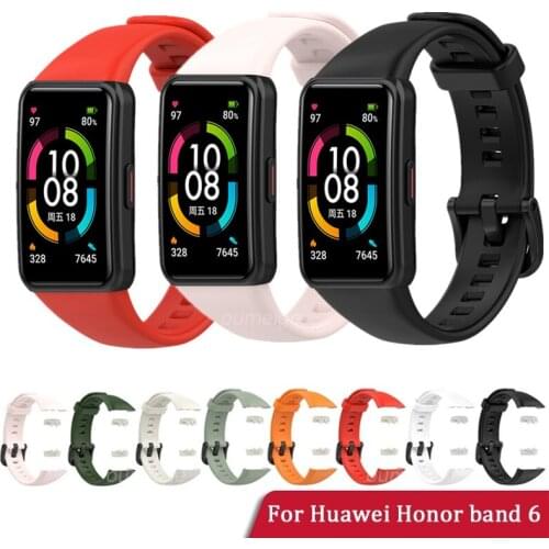 Watch Bracelet for Huawei Band 6 Strap for Honor Band 6 Strap Silicone Watchband for Honor Band 6