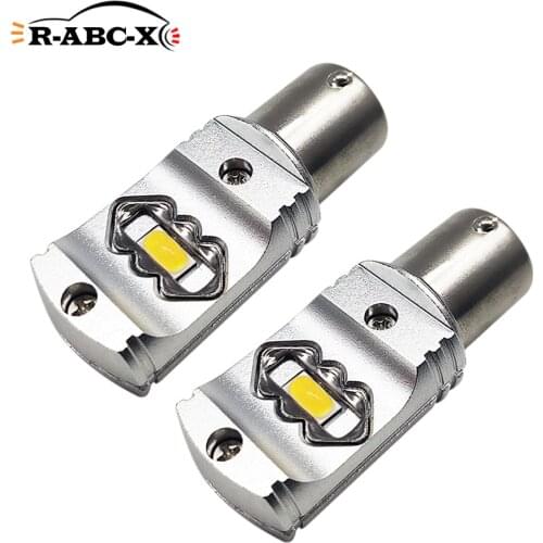 RUIANDSION 1156 BA15S P21W 7440 T20 BAU15S PY21W Canbus Car Turn Signal Reverse Light 7035SMD 1700Lm No Error 12V 24V Amber 30W