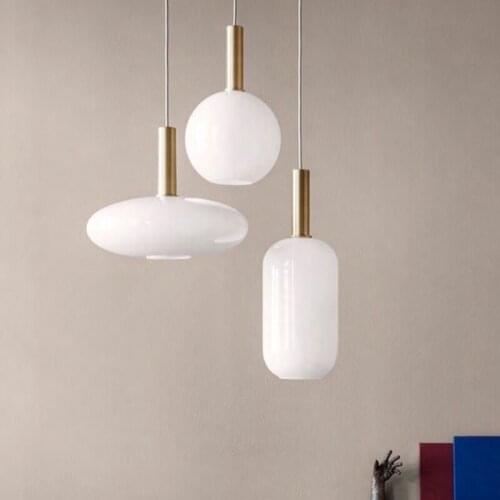 Modern Pendant Lights Black Glass Ball Pendant Lamp Long Line Hanging Lamp For Kitchen Living Room Nordic Globe Light Fixtures