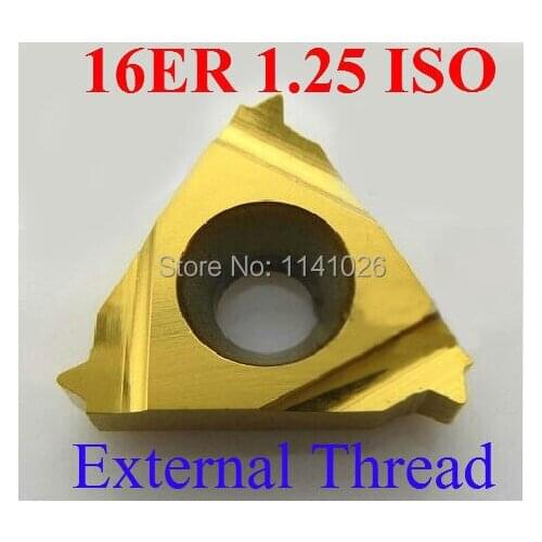 16ER 1.25 ISO Carbide Threading Inserts External Threading Insert Indexable Lathe Inserts for Threaded Lathe Holder