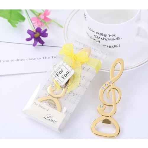 Creative Birthday Wedding Stainless Steel Music Note Bottle Opener Beer Opener F20173471