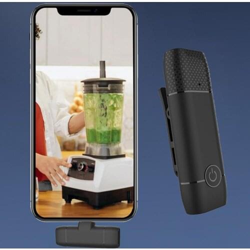 Long Endurance ABS 20m Transmission Range Lapel Microphone for Video