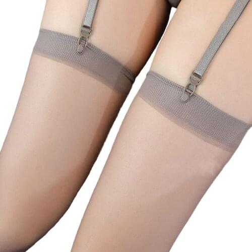 Women sexy transparent stockings temptation calze thigh high stocking female medias de mujer ladies hosiery