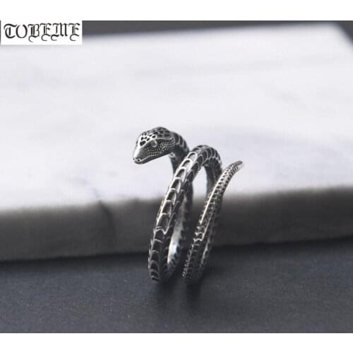 Handcrafted 100% 925 Silver Surpent Ring Vintage 925 Sterling Snake Ring Surpent Women Ring Resizable