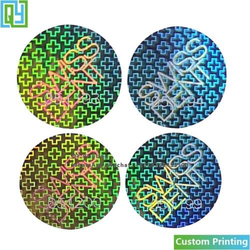 10000pcs 15x15mm Free Shipping Custom Printing Ticket Security Hologram Silver Foil Hot Stamping 3D Holographic Logo Seal Labels