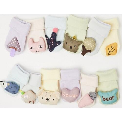 19 New Cartoon Animal Infant Baby Floor Socks Doll Socks kids boys girls sock S M