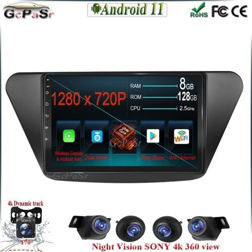 360 camera 9'' Android 11 For Lifan X50 Car GPS Radio Multimedia Video Player Navigation android auto touthscreen