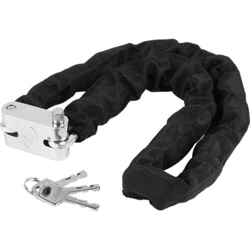 90cm Bicycle Lock Anti-Theft Outdoor Bike Chain Lock Security Reinforced Metal Heavy Motorbike Motorcycle Chain Locks 8