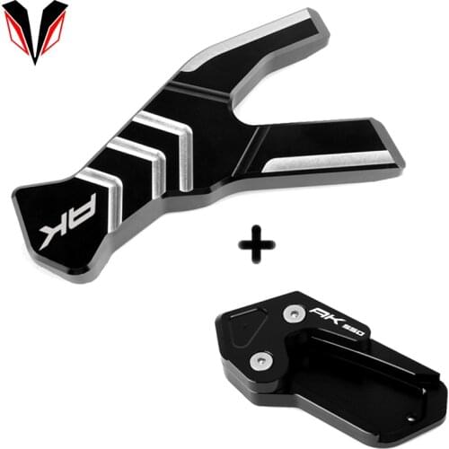 Motorcycle Foot Side Stand Enlarge Pad & Side Auxiliary Pedal For KYMCO AK550 AK 550 2017 2018 2019 2020 Modified parts