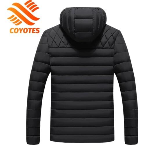 COYOTES Men's Parkas With A Hood