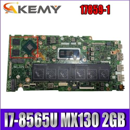 FOR DELL INSPIRON 14 5480 5481 5488 15 5580 5581 5582 Laptop motherboard 17859-1 CV-097N99 097N99 W/ I7-8565U MX130 2GB Tested