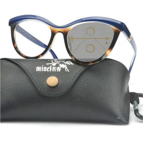 Photochromic Progressive Multi-Focus Reading Glasses Sunglasses women cat Eyewear Hyperopia Presbyopia diopters Presbyopia NX