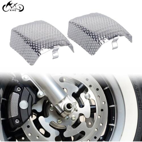 Motorcycle Front Brake Caliper Cover For Harley Electra Glide Road Glide Road King FLHR Street Glide FLHX CVO V-Rod 2006-2019
