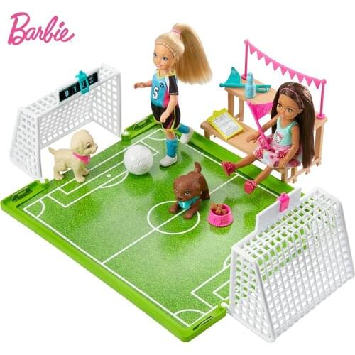 Barbie Dreamhouse Adventures 6-inch Chelsea Doll with Soccer Playset and Accessories Toys for Kids Girls Birthday Gift GHK37