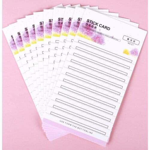 10pcs 2mm Flower Sticky Eyelash Extension 10m Strip Tape Storage Graft Easy Fan Lash Holder Individual Lash Volume Stand Tool