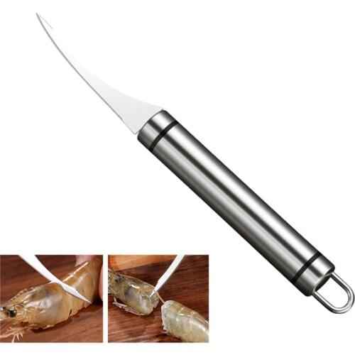 Multifunctional Shrimp Knife 304 Stainless Steel Lobster Peeler Shrimp Intestine Cutting Knife Peeler Practical Seafood Tool