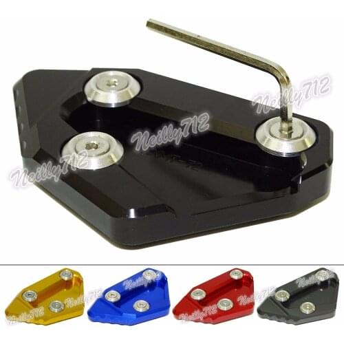 Motorcycle Kickstand Foot Side Stand Extension Pad Support Plate For YAMAHA SMAX 155 (Majesty S) 2013 2014 2015 2016