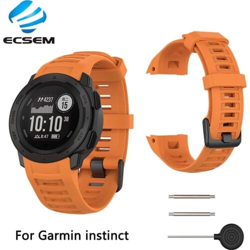 Silicone wristband for Garmin instinct band replacement watch accessories adjustable strap breathable Sport bracelet