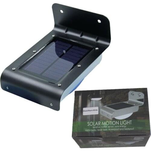SK-LF001 Motion Sensors LED Solar Wall Lights Black and Silver Color Case optional for Outdoor Furniture 100pcs/Lot