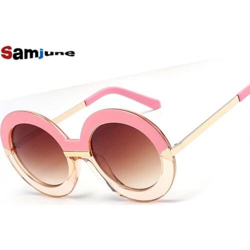 Fashion Women Round Sunglasses Vintage Retro Classic Arrows Sunglass Luxury Brand Design Round Circle sun glasses female