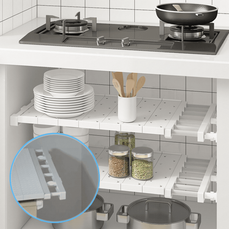 Upgrade widened Adjustable Closet Organizer Wall Mounted Storage Shelf Wardrobe Decorative Shelves Cabinet Holders Kitchen Rack