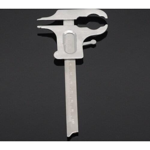Vernier Valiper Stainless Steel Orthodontic Technician Ruler Tenth Gauge For Dental Lab Equipment
