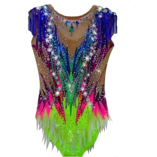 LIUHUO Womens Girls' Adult Kid Performance Ballet Rhythmic Gymnastics Competition Leotard Ice Figure Skating Dress Dance child