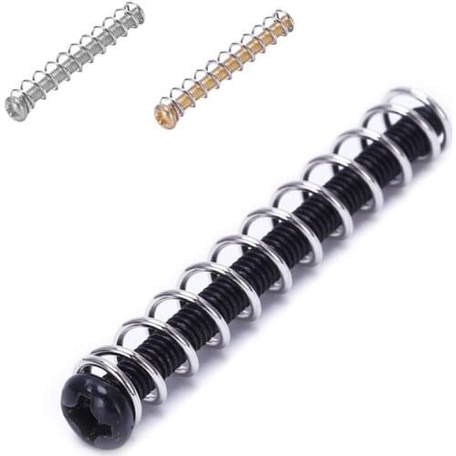 HOT 8 Pcs M2.5x32MM Electric Guitar Humbucker Pickups Adjust Height Screw and Spring - Pitch 0.4mm