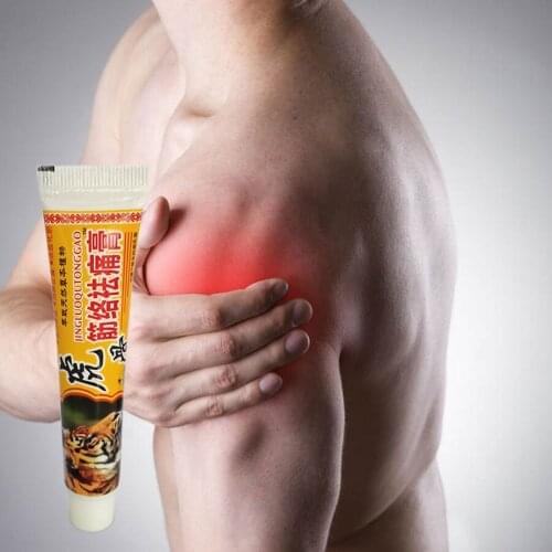 1Pcs Analgesic Ointment Tiger Meridians Plaster joints Pain Relief Back/Neck/Lumbar spine/Muscular Pain relieving Balm/Cream