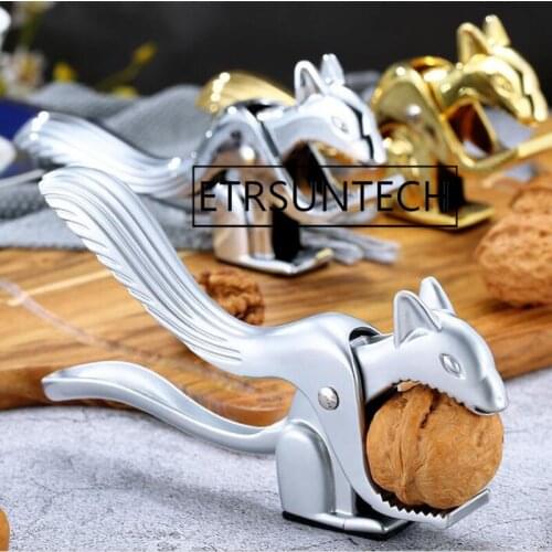 50pcs Squirrel Shape Nutcracker Kitchen Tool Multi-Function Nut Cracker Sheller Walnut Cracker Plier Metal Opener Tool