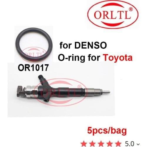 5pc/bag ORLTL Injector Parts O Ring Rubber Silicone Ring for Denso injector oil inlet, solenoid valve, injector housing