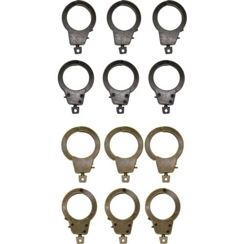 6Pcs Steampunk Key Ring with Swivels Hook Metal DIY Key Chains Accessories Keyring Hanging Buckle Keychain Split Ring
