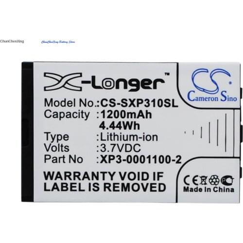 Cameron Sino 1200mAh Battery XP3-0001100-2 for Socketmobile Sonim XP3-S, XP3 Enduro