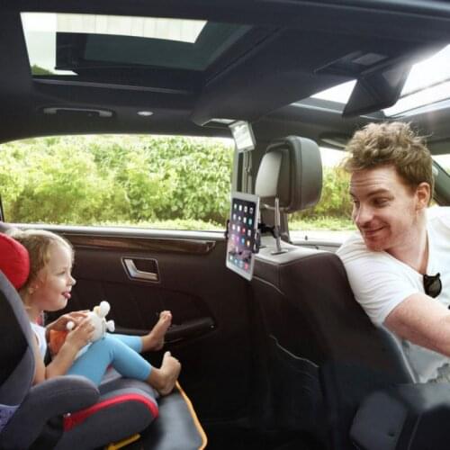 Back Seat Mobile Phone Holder For Car 360 Degree Rotate Stand Lazy Rotating Vehicle Seat Headrest Back Tablet