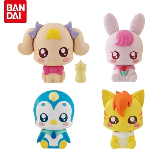 Bandai Genuine Shellless Gacha Anime Healin' Good Pretty Cure Rabirin Nyatoran Pegitan Action Figure Cute Assemble Model Toys