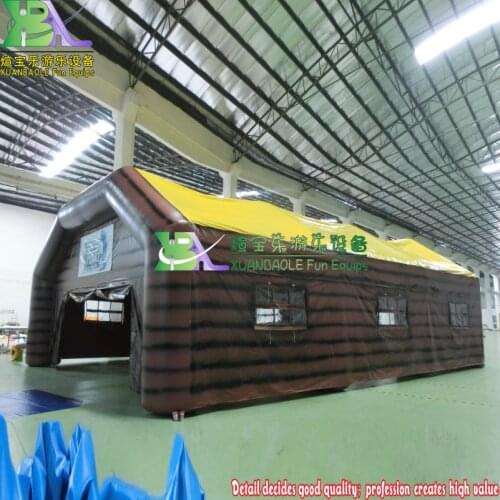 Inflatable creative outdoor bar, transparent window, dining room Many people gathering inflatable tent