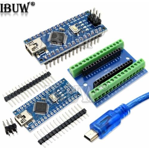 Mini USB Nano 3.0 With bootloader compatible controller for arduino CH340 USB driver Nano v3.0 ATMEGA328P Expansion Board