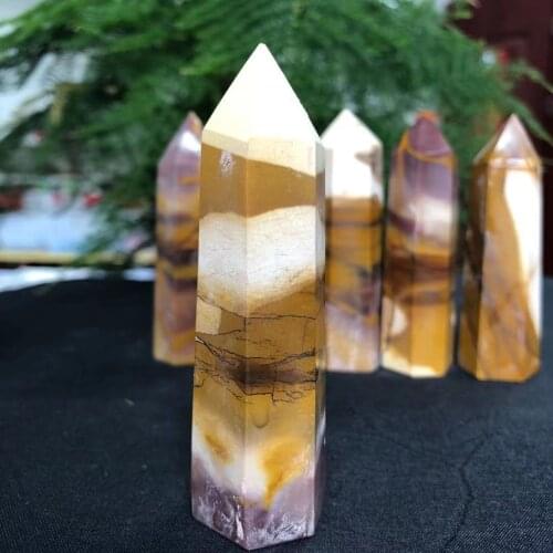 Natural Crystal Egg Yellowstone Healing Energy Mineral Crystal Home Office Decoration 60-90mm