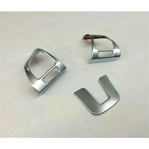 For Volkswagen Tiguan 2013 2014 2015 ABS Matte Steering Wheel Frame Panel Decoration Cover Trim Car Interior Accessories