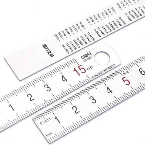 With the scale ruler mapping measurement of office stationery 15cm/20cm/30cm/50cm stainless steel ruler steel cutting ruler