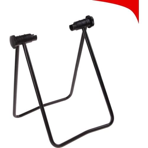 Foldable Bicycle Parking Rack Universal Flexible Bicycle Display Stand Three Wheel Hub Bicycle Repair Stand for MTB Road Bike