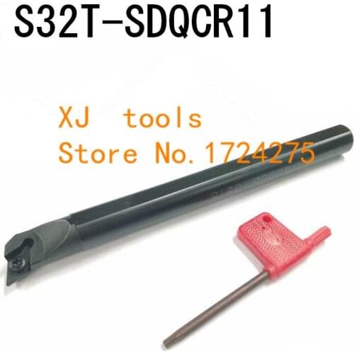 S32T-SDQCR11 Boring Bar Internal Turning Holder,107.5D SDQCR /L Lather boring bar,CNC Cutting Tool for DCMT11T304