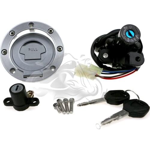 Ignition Switch Lock Gas Fuel Petrol Tank Cap Cover Set Fit For YZF-R6 1999 - 2005 YZF-R1 1998 - 2003 YZF R1 R6 XJ6 N F J