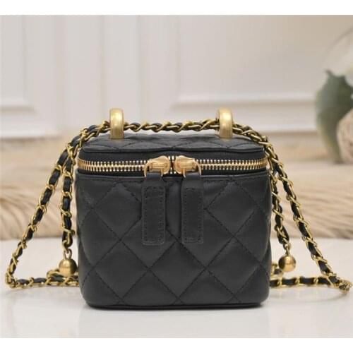 Fashion Box Shape Shoulder Bags for Women Black Ladies Crossbody Messenger Bag Small Clutches Purses Mini Handbags Bolso Mujer