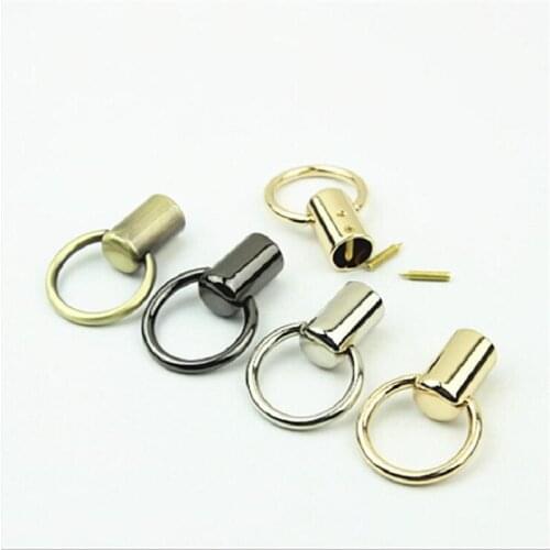 10pcs/lot Luggage Handbag Leather Hardware Hardware Accessories Handbag Braided Rope Shoulder Strap Link Metal Hook Ring