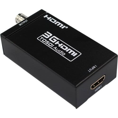 2 PCS 3G HDMI to SDI Converter enables HDMI signals to be shown on SDI display
