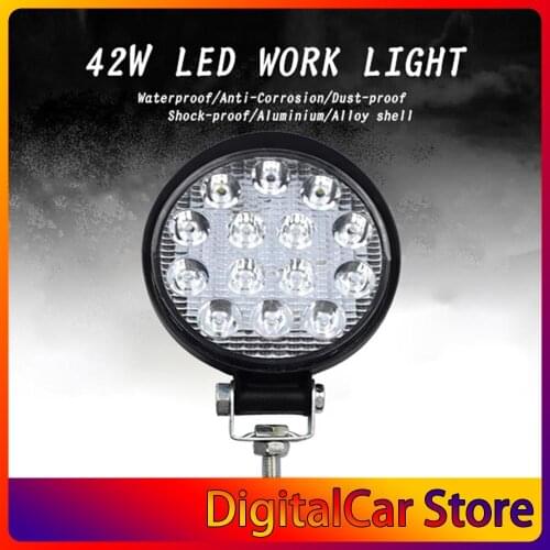 42W car led work light engineering headlights modified off-road roof forklift lights bright portable lights
