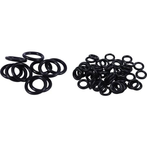 60 Pieces Black Nitrile Rubber O Ring Seals Washers 12 mm x 2.5 mm x 7 mm & 16 x 12 x 2 mm