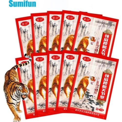 80pcs Tiger Balm Pain Relief Patches Analgesic Sticker Neck Back Knee Joint Muscle Soreness Sprain Treatment Medical Plaster
